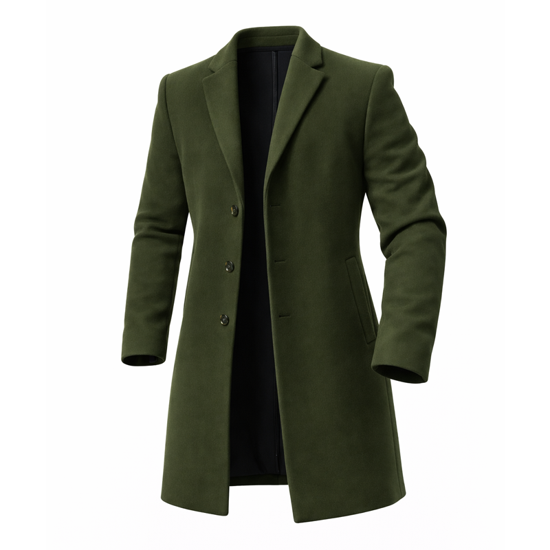 Men’s Premium Wool Blend Overcoat