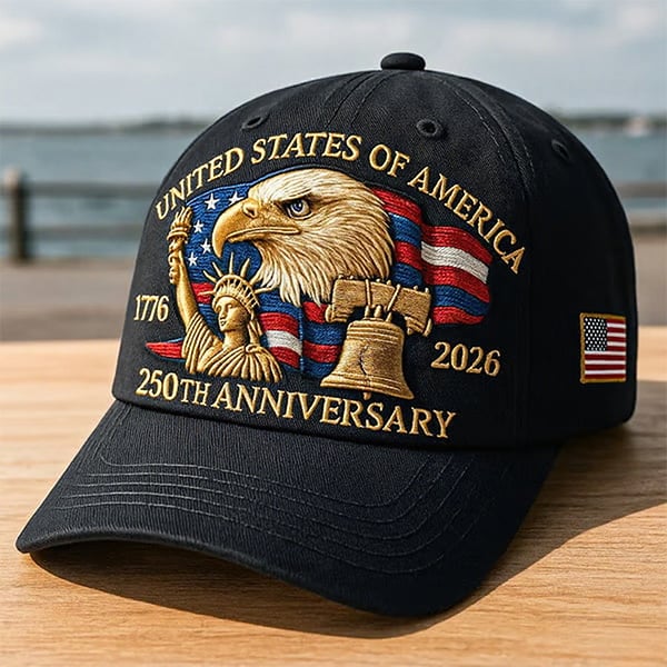 🔥Last Day 50% OFF - Eagle & Liberty – United States 250th Anniversary Embroidered Hat✨(Breathable & Lightweight Comfort & Unisex Fit)