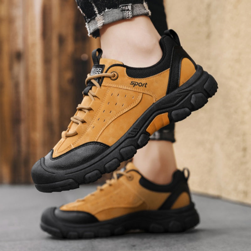 ⏰Limited Time Offer 70%🔥Men's Genuine Leather Comfort Orthopedic Walking Shoes Hiking Shoes