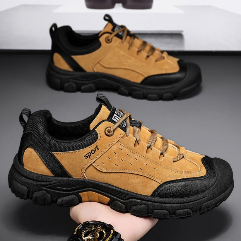 ⏰Limited Time Offer 70%🔥Men's Genuine Leather Comfort Orthopedic Walking Shoes Hiking Shoes