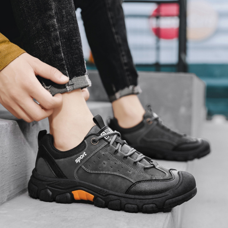 ⏰Limited Time Offer 70%🔥Men's Genuine Leather Comfort Orthopedic Walking Shoes Hiking Shoes