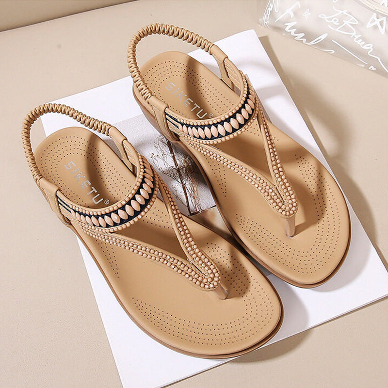 Women's Comfy Arch Support Flat Sandals - SIKETU