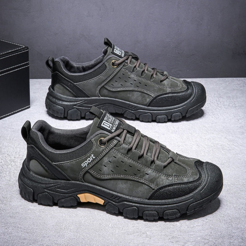 ⏰Limited Time Offer 70%🔥Men's Genuine Leather Comfort Orthopedic Walking Shoes Hiking Shoes