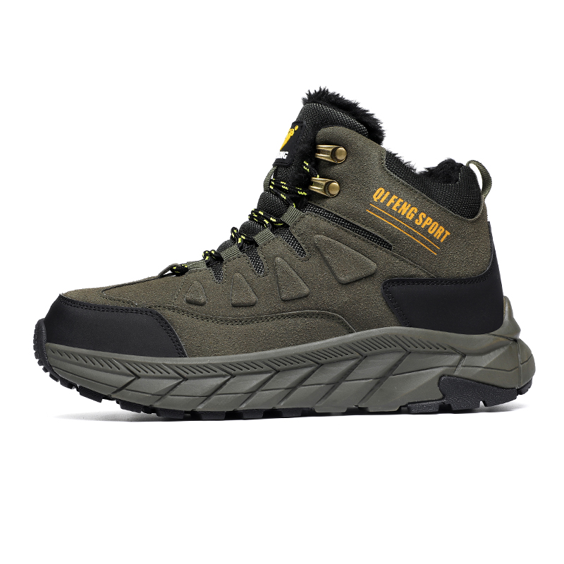 (🔥Limited-Time 70% OFF) Men's Warm Orthopedic Protective Hiking Boots - Safe and Comfortable Warm Work Boots - Waterproof, Slip-resistant, Impact-resistant, Puncture-resistant - Wide toe box, Arch Support, Ankle Support
