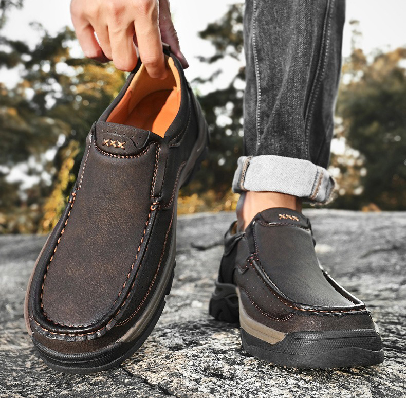 Promotion 60% OFF - 2026 Men's Orthopedic Comfortable Casual Genuine Leather Slip On Loafers