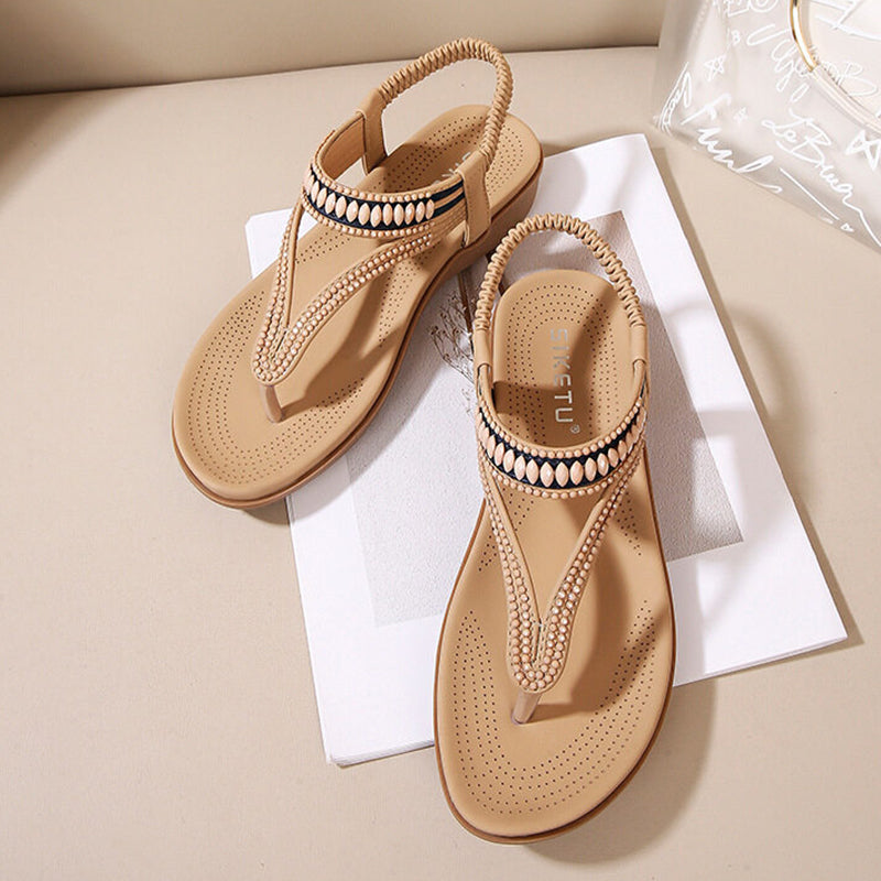 Women's Comfy Arch Support Flat Sandals - SIKETU