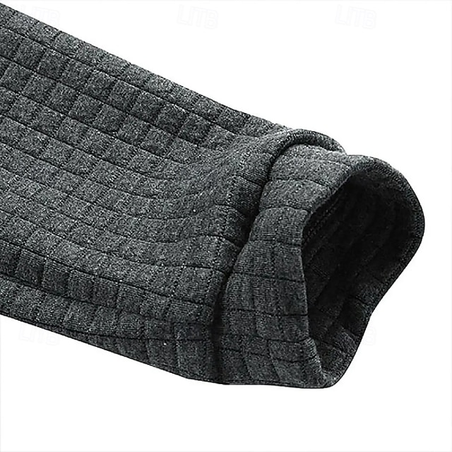 Men's Hoodie Waffle Hoodies Pullover Hoodie Hooded Plain Textured Sports