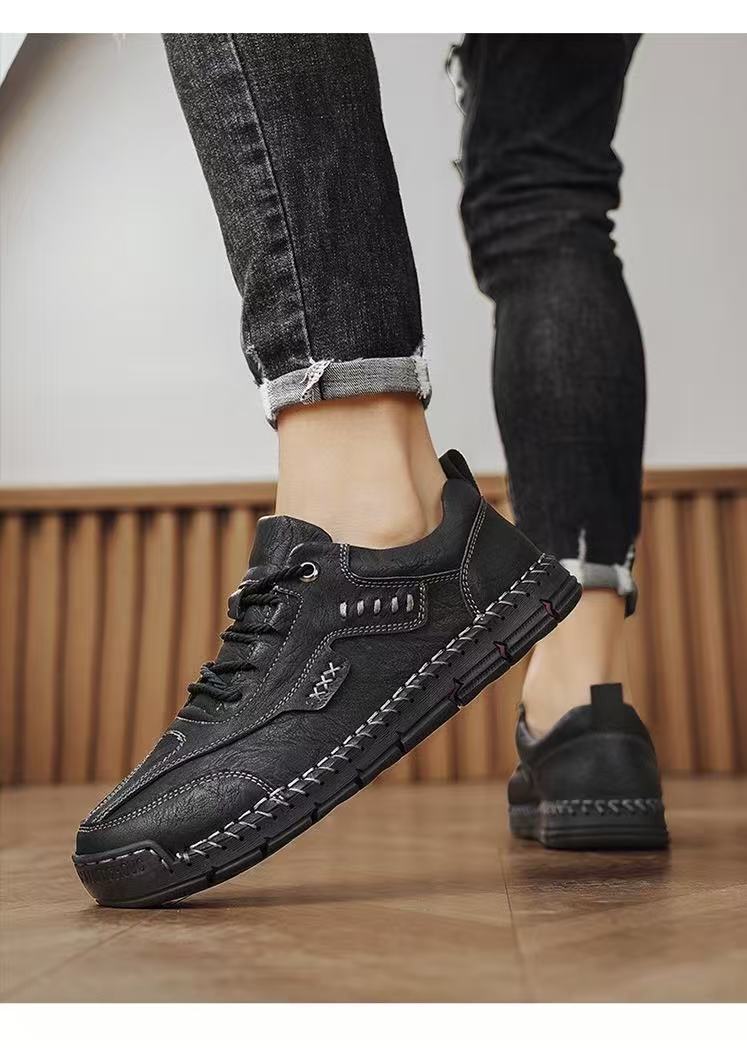 ⏰Last Day! 45% OFF  🔥Men's Genuine Leather Outdoor Loafers with Arch Support & Wide Toe Box