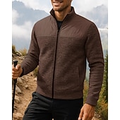 Men's Hiking Jacket Sport Jacket Outdoor Thermal Hiking Outfits Hiking Clothes Winter Autumn / Fall Top Camping / Hiking / Caving Running Patchwork Black Red Blue