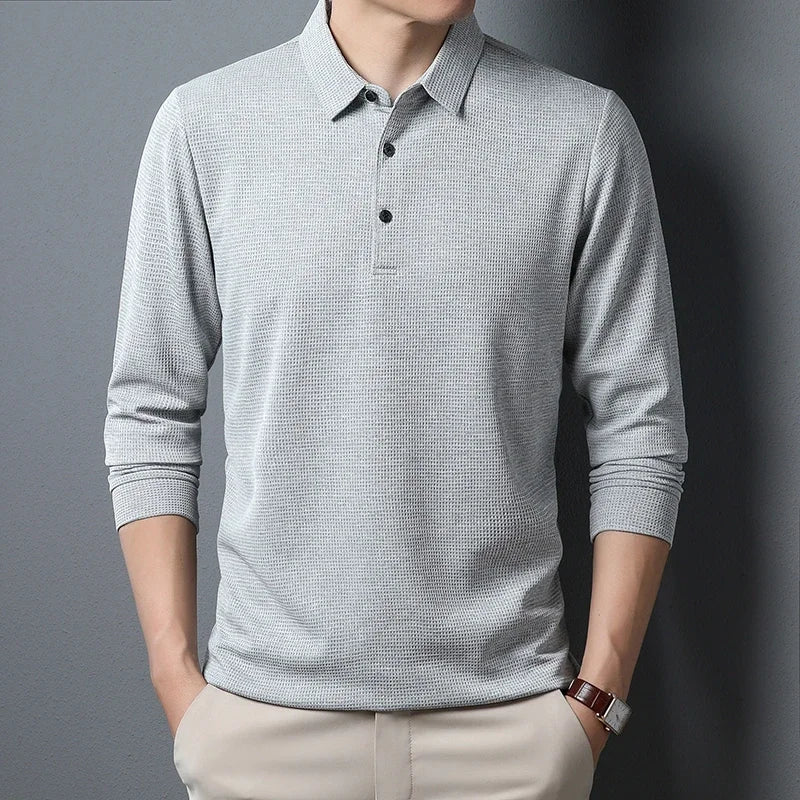 Men's Business Casual Long Sleeve Shirt