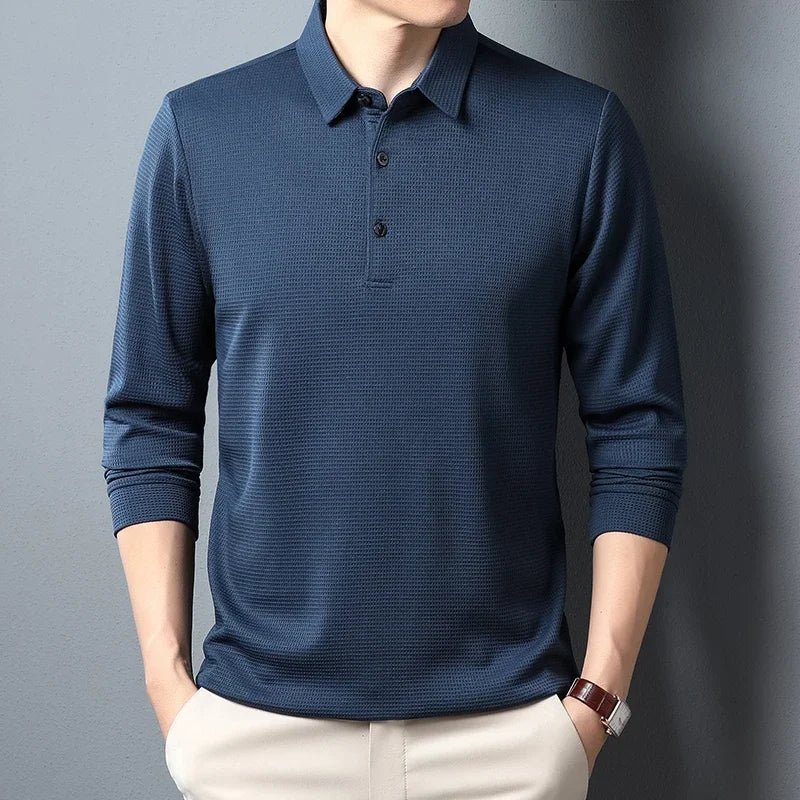 Men's Business Casual Long Sleeve Shirt