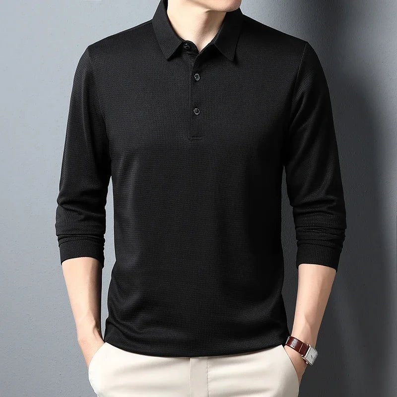 Men's Business Casual Long Sleeve Shirt