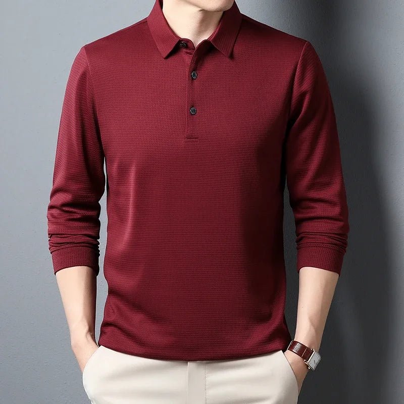 Men's Business Casual Long Sleeve Shirt