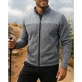 Men's Hiking Jacket Sport Jacket Outdoor Thermal Hiking Outfits Hiking Clothes Winter Autumn / Fall Top Camping / Hiking / Caving Running Patchwork Black Red Blue