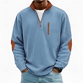 Men's Corduroy Shirt Tee Top Long Sleeve Shirt Oversized Loose Outdoor Street Tee for Men