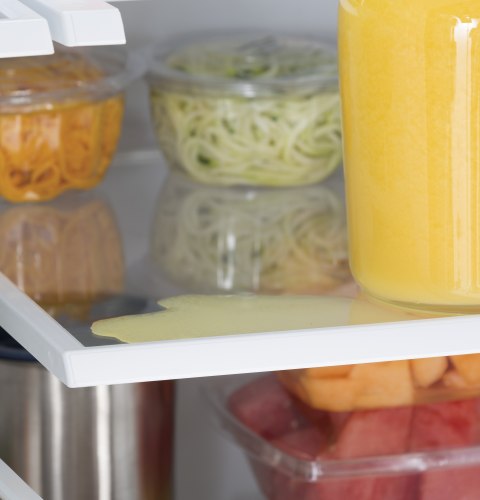 Spill-proof shelving