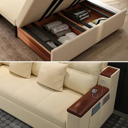 Space-saving Multi-purpose living Room Furniture Modern fabric folding sofa bed