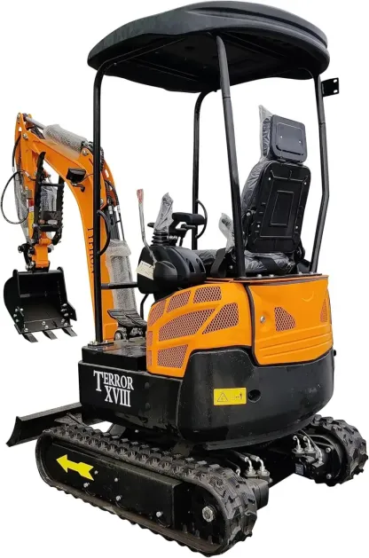 4,000 lbs Mini Excavator, Diesel Engine Machine for Garden, Farms, Parks, Roads – Ideal for Digging, Drilling, Bull-Dozing