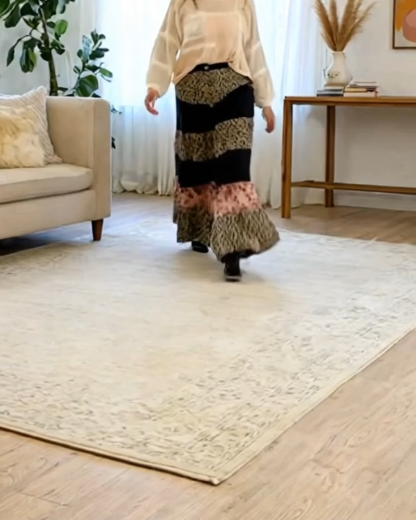 Classic Leopard Floral Color Block Loose Pants