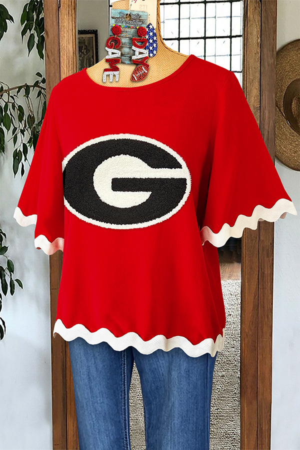 Classic Georgian G Letter Lace Top