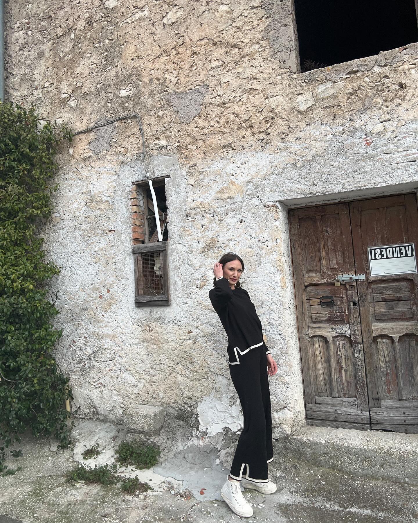 Casual Pullover Tops Wide Leg Pants Knit Sets