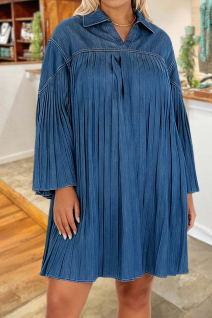 Stylish And Elegant Pleated Dress