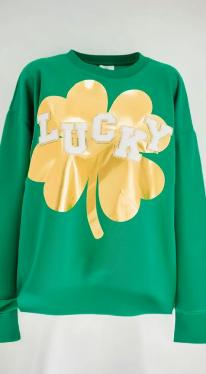 St. Patrick's Day Lucky Sparkle Sweatshirt