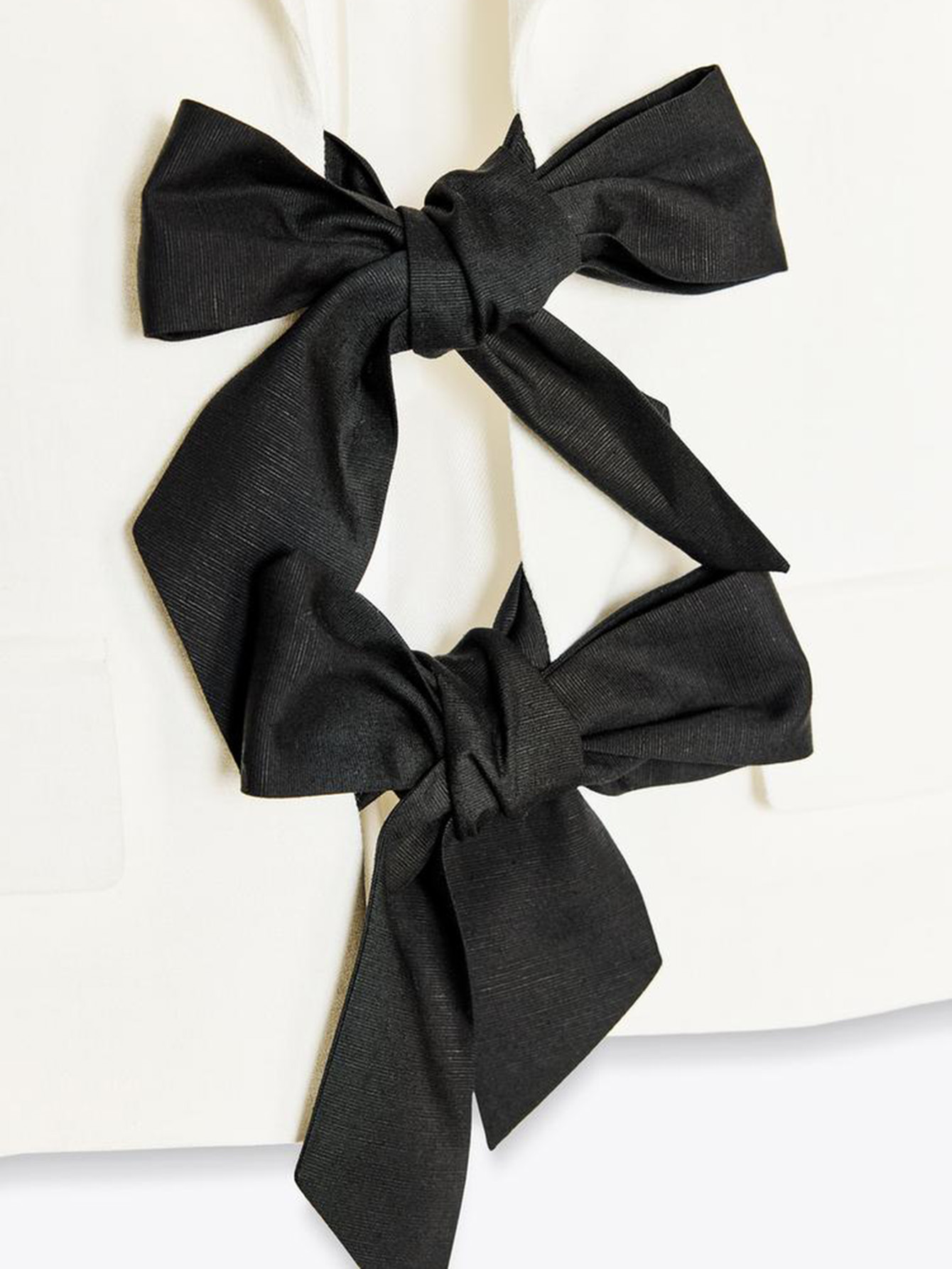 Contrast Bow Tie Blazer