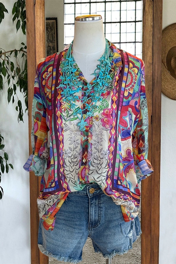 Pretty Floral Print Shirt