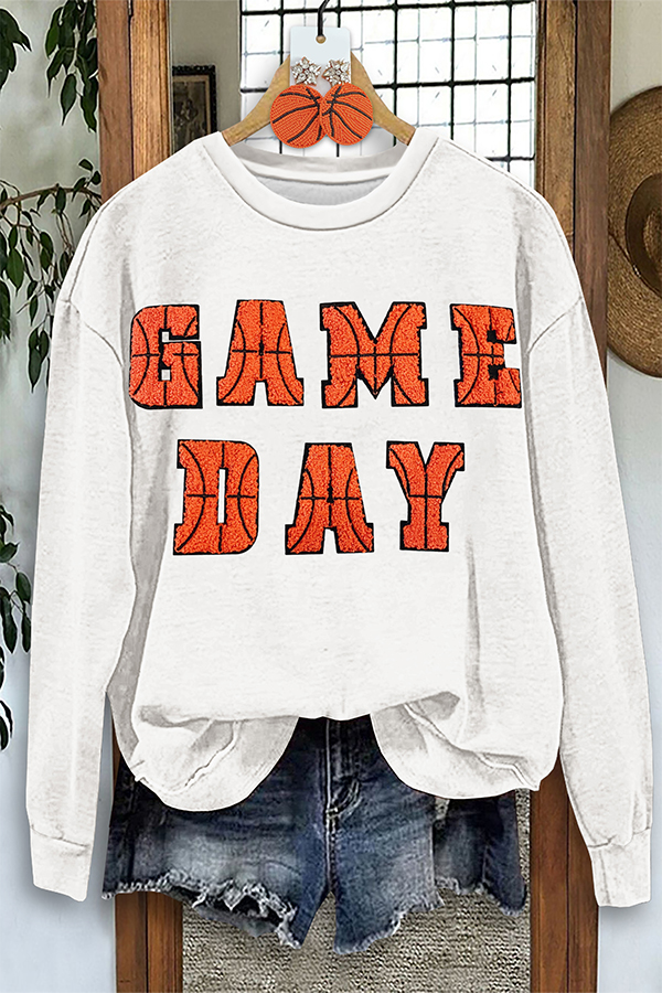 Classic Basketball Game Day Sweatshirt