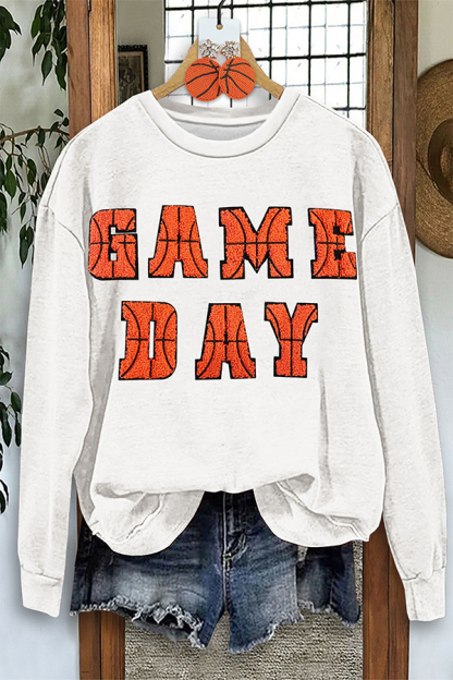 Classic Basketball Game Day Sweatshirt