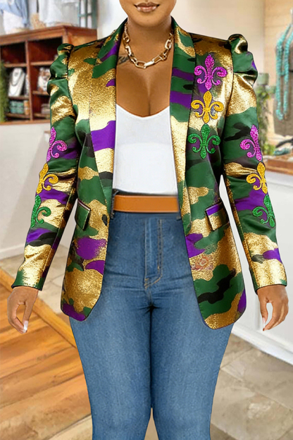 Mardi Gras Camouflage Blazer
