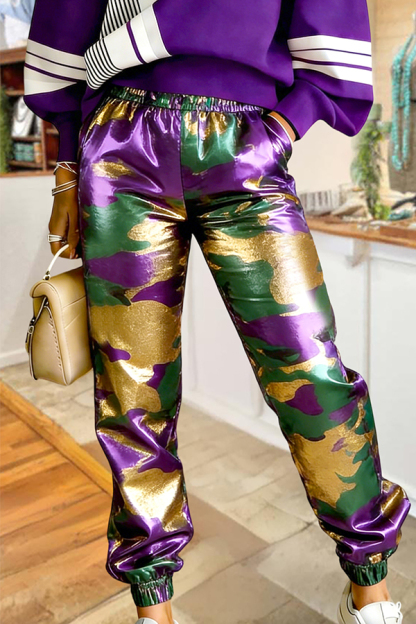 Mardi Gras Camouflage Sweatpants