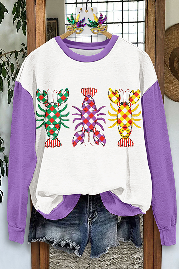 Mardi Gras Crawfish Sweatshirt