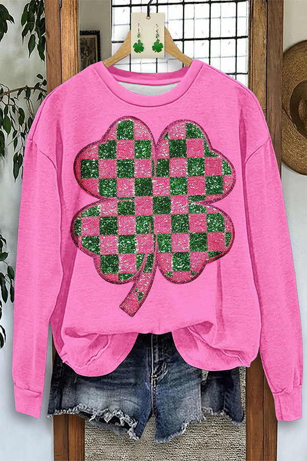 St. Patrick's Day Checkerboard Sweatshirt