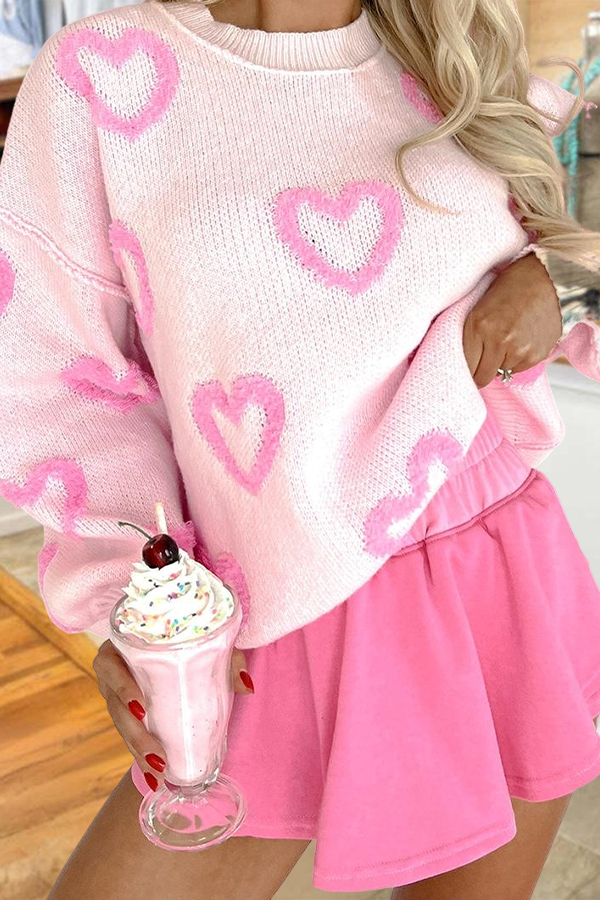 Sweet Galentine's Day Party Heart Sweater