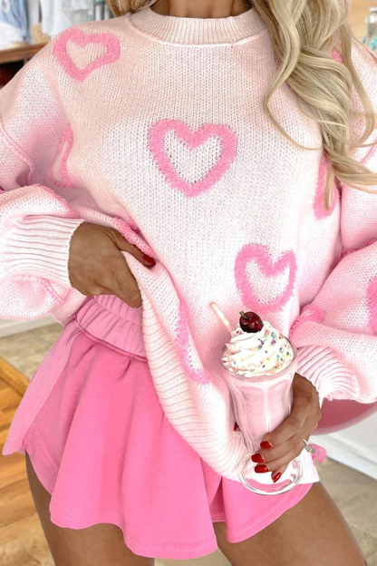 Sweet Galentine's Day Party Heart Sweater