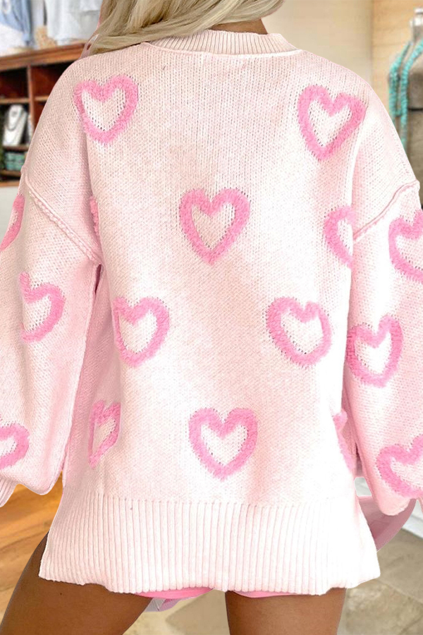 Sweet Galentine's Day Party Heart Sweater