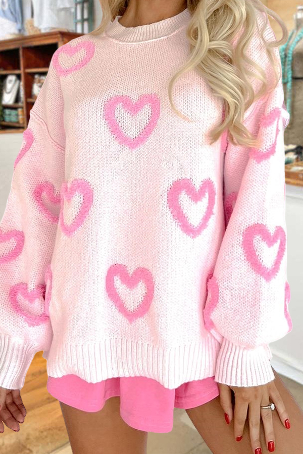 Sweet Galentine's Day Party Heart Sweater