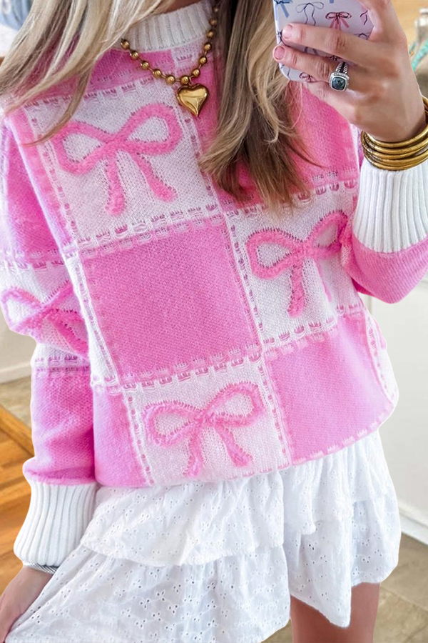 Sweet Galentine's Day Party Bow Sweater