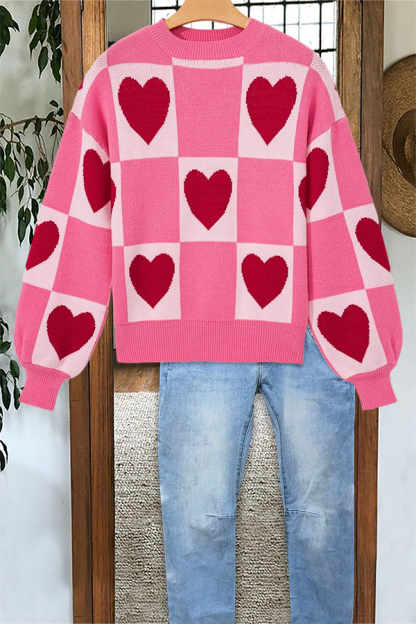 Classic Galentine's Day Party Heart Sweater
