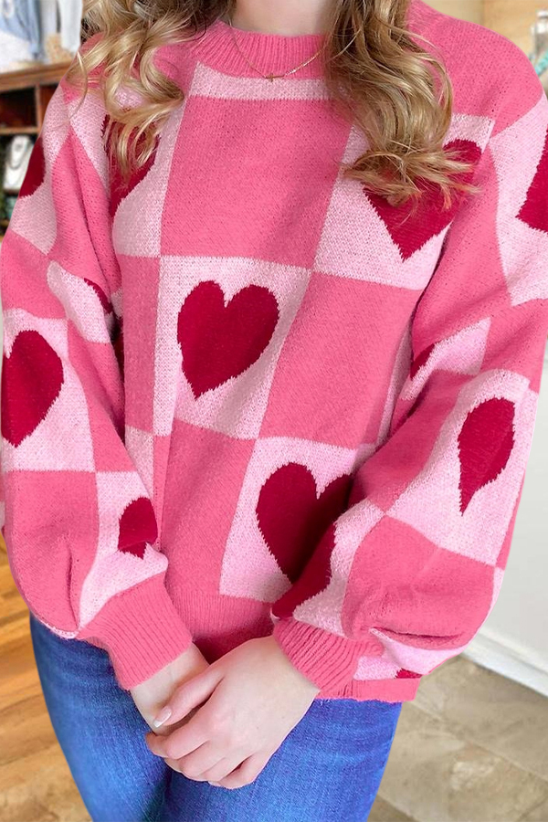 Women's sweater | Classic Galentine's Day Party Heart Sweater |ladyboutiquebd