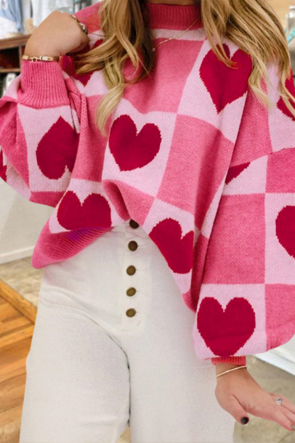 Classic Galentine's Day Party Heart Sweater