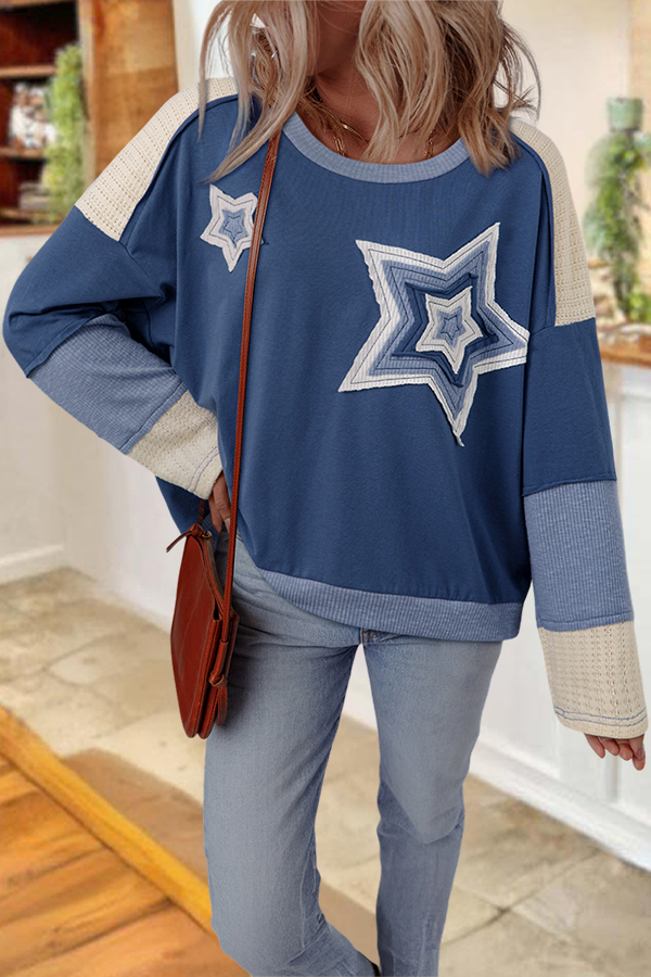 Classic USA Star Patchwork T-shirt