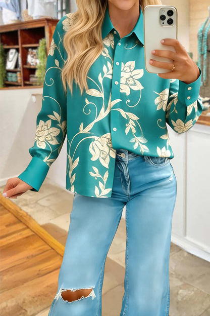 Classic Floral Long Sleeve Shirt