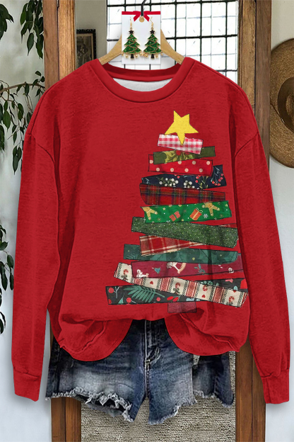 Retro Christmas Tree Sweatshirt