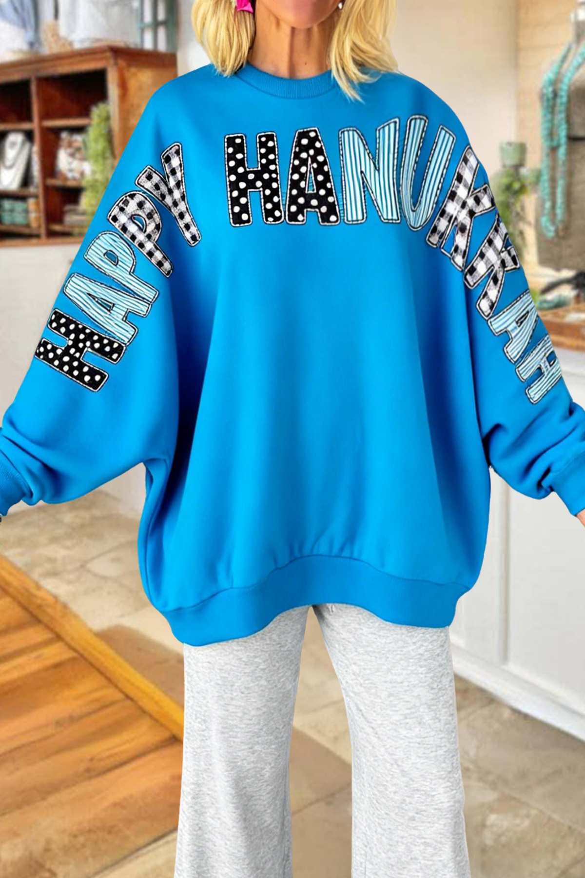 Happy Hanukkah Oversized Sweatshirt
