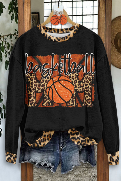 Cozy Basketball Mom Game Day Sweatshirt