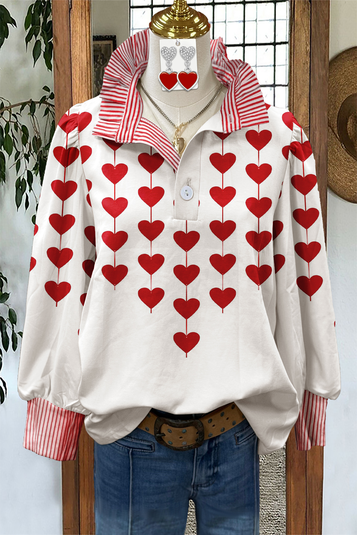 Cute Valentine's Day Heart Blouses