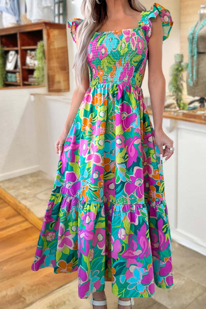 Beautiful Wildflower Smocked Dress